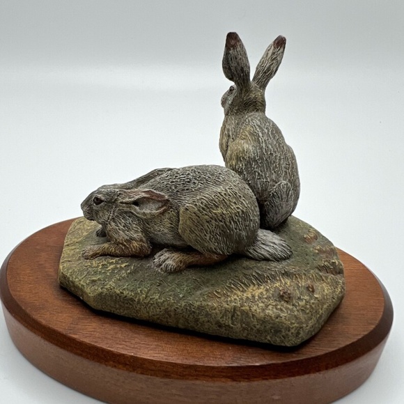 Vintage Hamilton Collection‎ Bronze Rabbits - Picture 2 of 6